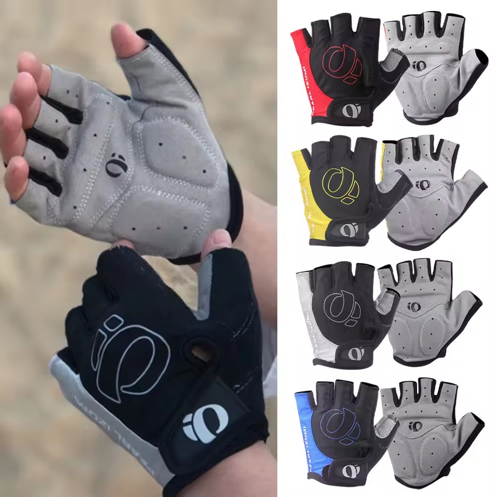 1Pair Half Finger Cycling Gloves Anti-slip Anti-sweat Gel Bicycle Riding Gloves Shock MTB Road Mountain Bike Sports Gloves