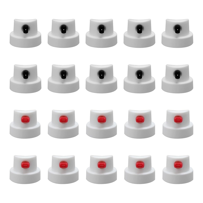 Spray-Paint Caps Fit Female Cans,Flat Jet Caps Spray-Can Nozzle-Calligraphy Spray-Paint Nozzles Spray-Paint Tips-20Pcs