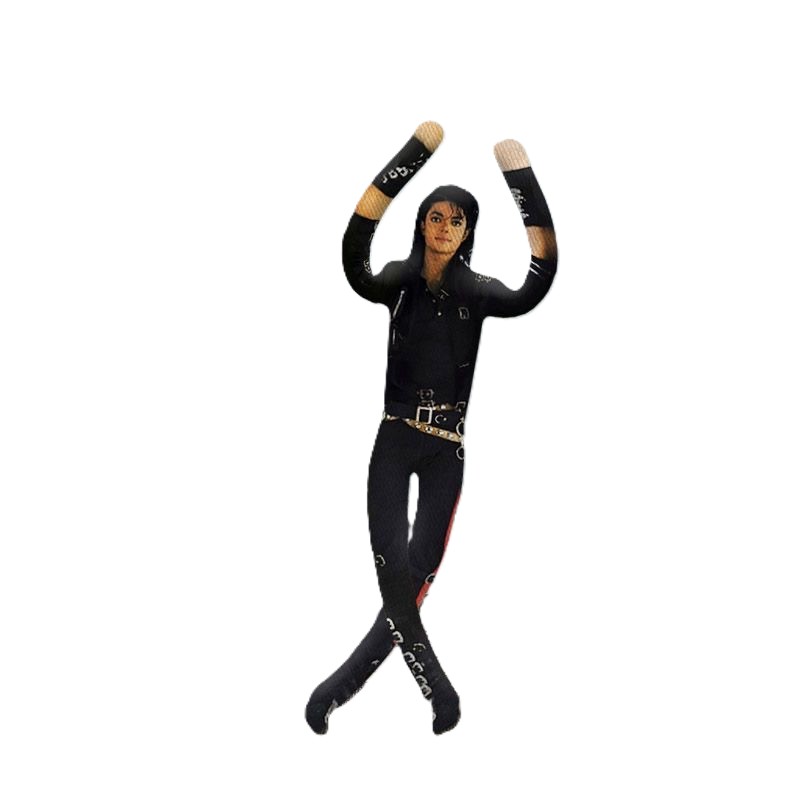 Bambola di Peluche Anime Michael Jackson per Cosplay, Decorazione per la Stanza, con Articolazioni Mobili, Regalo