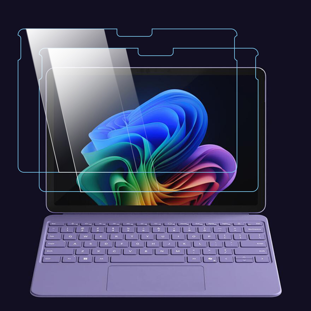 2 szt. Osłona ekranu do Microsoft Surface Pro 12 cali Szkło hartowane do 13 cali Surface Pro 11 10 9 8 X Clear Arc Edge Film