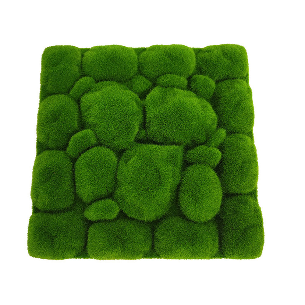 Tablero de espuma de musgo simulado, tablero de espuma de musgo simulado, flocado, piedra de musgo falsa, fondo de planta, pared, decoración del hogar, 30cm x 30cm, 1 ud.