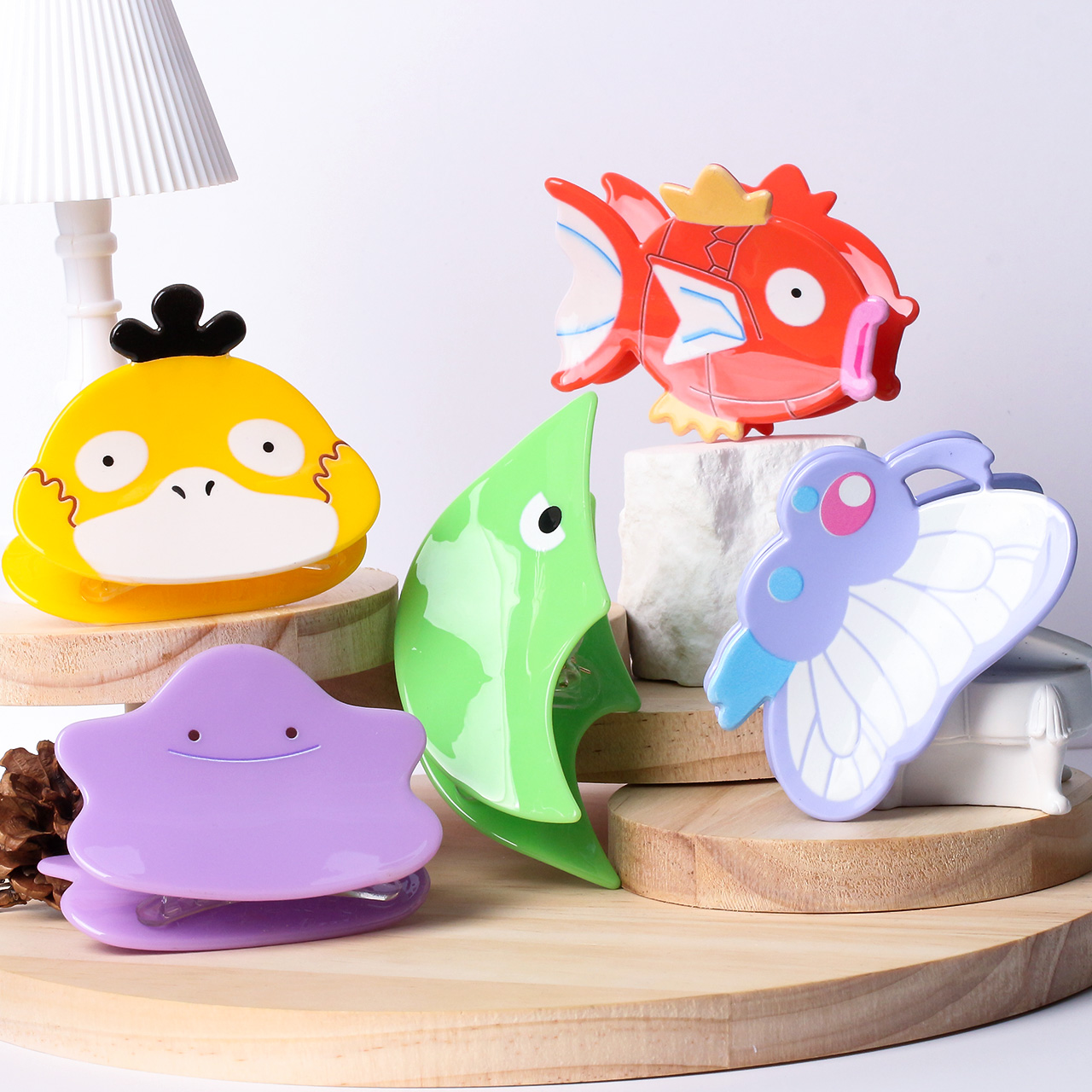 1 PC/5 PCS โปเกมอนผมกรงเล็บสำหรับผู้หญิงการ์ตูนปิกาจูผมคลิปสำหรับสาวแฟชั่นผมปูคลิปสุภาพสตรีอุปกรณ์เสริมศีรษะที่หรูหรา