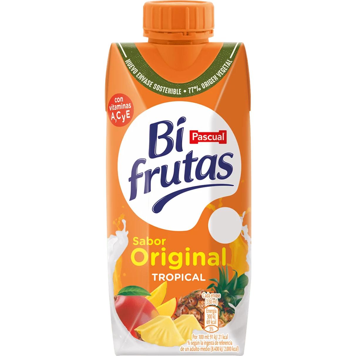Pascual BiFrutas Tropical 330ml*3*6pack  18unid