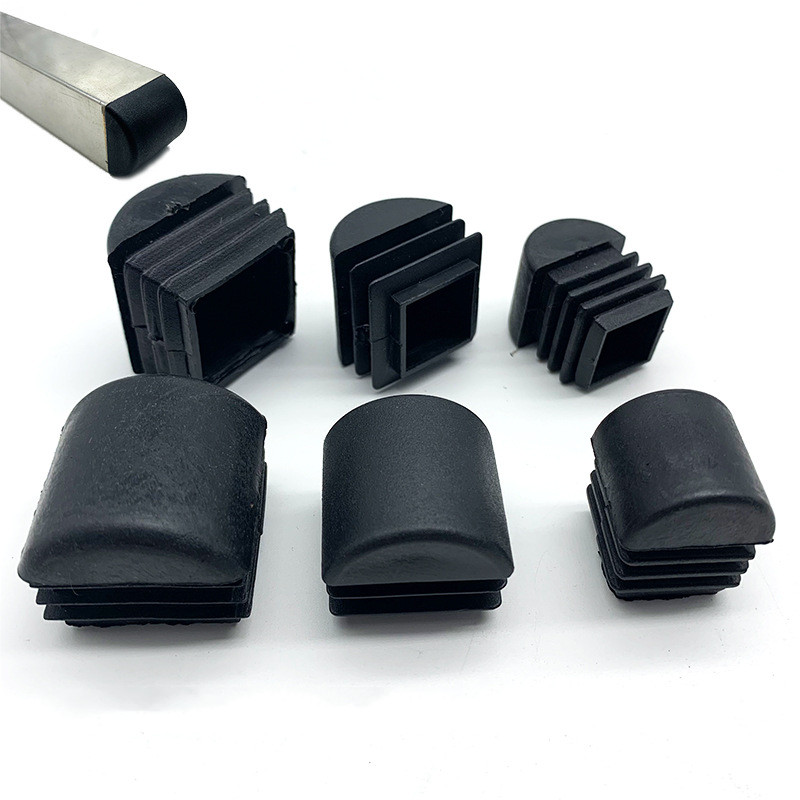 Cubierta antipolvo para tubo de acero, Tapón Cuadrado de plástico para escalera, muebles, silla, mesa, Protector de patas, 10 piezas