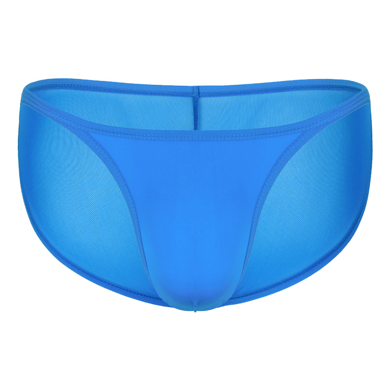Couleur unie en gros maille mince sous-vêtements pour hommes japonais décontracté taille basse haute fourche pantalon hommes F1306