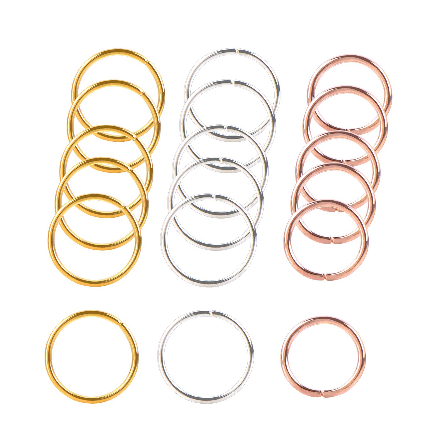 100 sztuk 12mm złoty/srebrny/różowy kolor czerwony pierścionki do włosów spinki do włosów pętla dla kobiet dziewczynki DIY akcesoria do włosów dredy