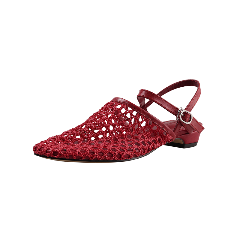 Sapatos de verão elegantes mulheres saltos quadrados sandálias de malha sapatos estilo francês sandálias de dedo do pé fechado nova tendência calçados de retalhos