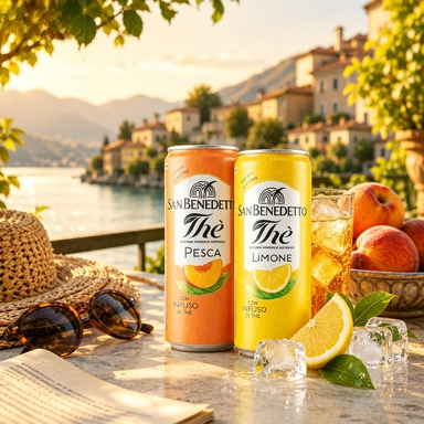 Collection de thé glacé rafraîchissant, pack familial de 24 canettes. Deux saveurs délicieuses : citron croustillant et pêche mûre, infusées avec des ingrédients naturels. Boisson légère et peu caloricale, idéale pour toutes les occasions.