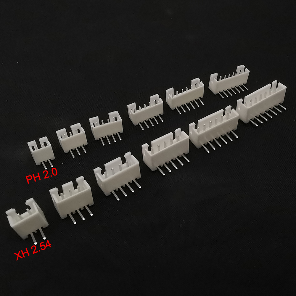 50 шт. XH 2,54 PH2.0 2P 3P 4P 5P 6P 7P 8P 9P 10P 12-контактный штекер прямоугольный разъем электрического провода контактный разъем для печатной платы JST