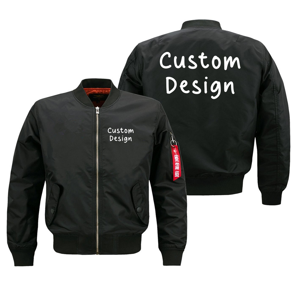 Design personalizado ao ar livre militar aviação pilotos ma1 bombardeiro jaqueta de vôo casacos para homens streetwear casual jaqueta de beisebol