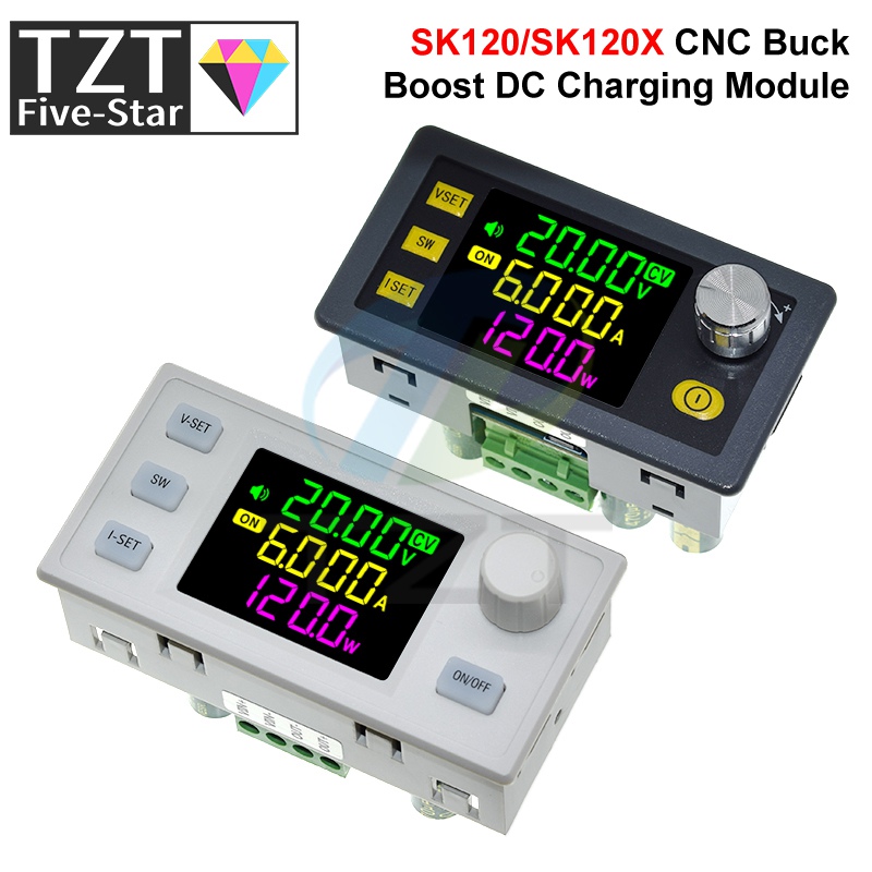 SK120 SK120X Понижающий преобразователь постоянного тока Регулируемый регулируемый модуль питания с ЧПУ Модуль постоянного напряжения и тока Солнечная зарядка