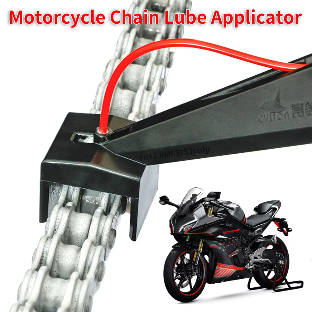 Engranaje engrasador de cadena de motocicleta, accesorio limpiador de cadena de cera sin desorden, herramienta de engrasador de lubricante de cadena de motocicleta