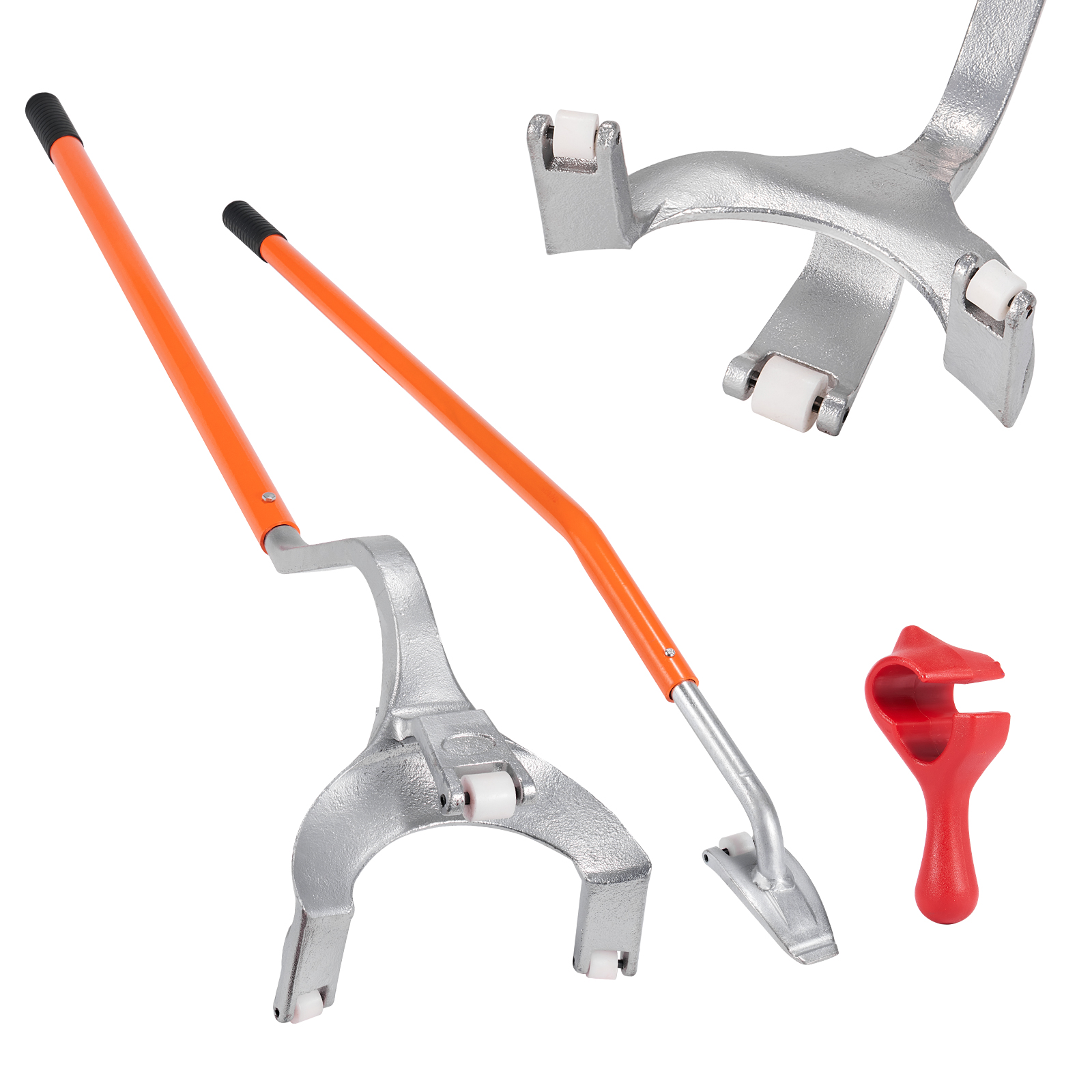 SucceBuy Strumento di smontaggio per montaggio su pneumatici, Strumento di rimozione smontaggio per montaggio su smontagomme manuale in acciaio da 22,5"-24,5", Strumenti per cambio pneumatici per auto