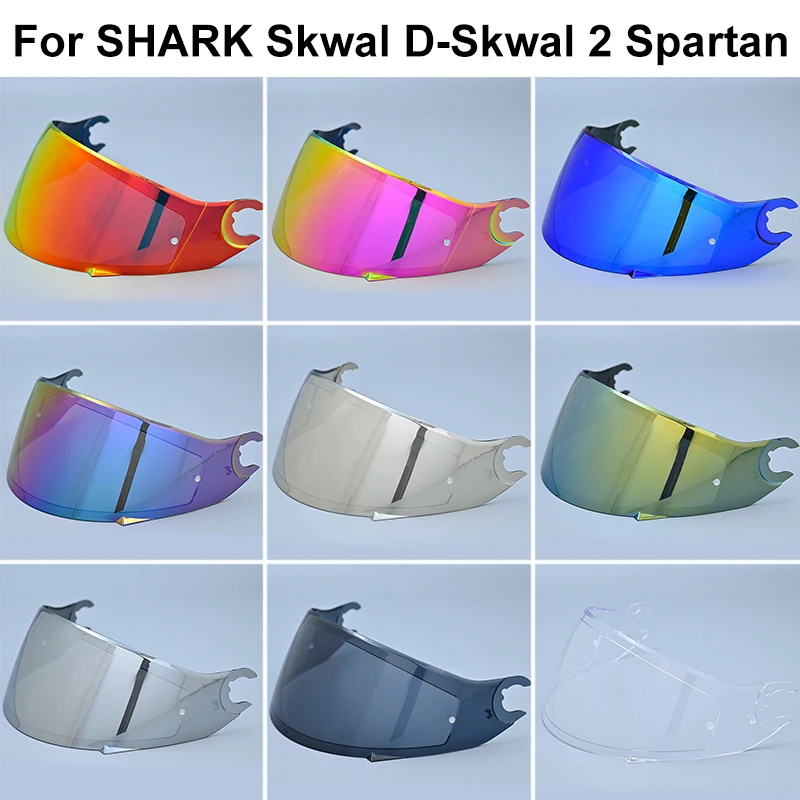 Para D Skwal d-skwal 2 Spartan casco visera de repuesto de cara completa casco lente visera accesorios Capacete parabrisas para SHARK