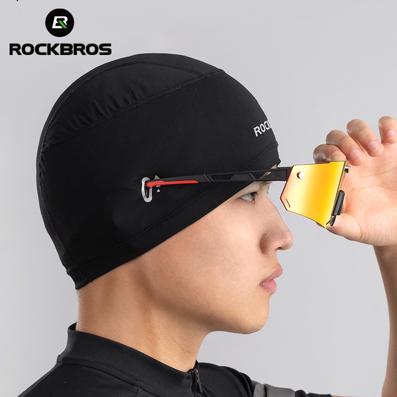 ROCKBROS Radfahren Frauen männer Kappe Balaklava Mit Gläser Löcher Anti-Uv Hohe Elastizität Atmungs Reflektierende Bandana Radfahren Hut