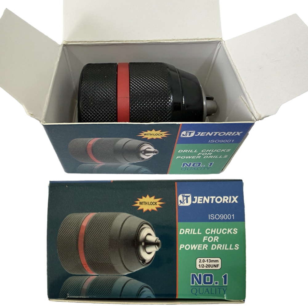 2mm~13mm Self-lock Ratchet Drill Chuck,Keyless Metal 3JawChuck 1/2-20UNF Thread,Electric Drill Chuck for Bit Screwdriver&Sockets