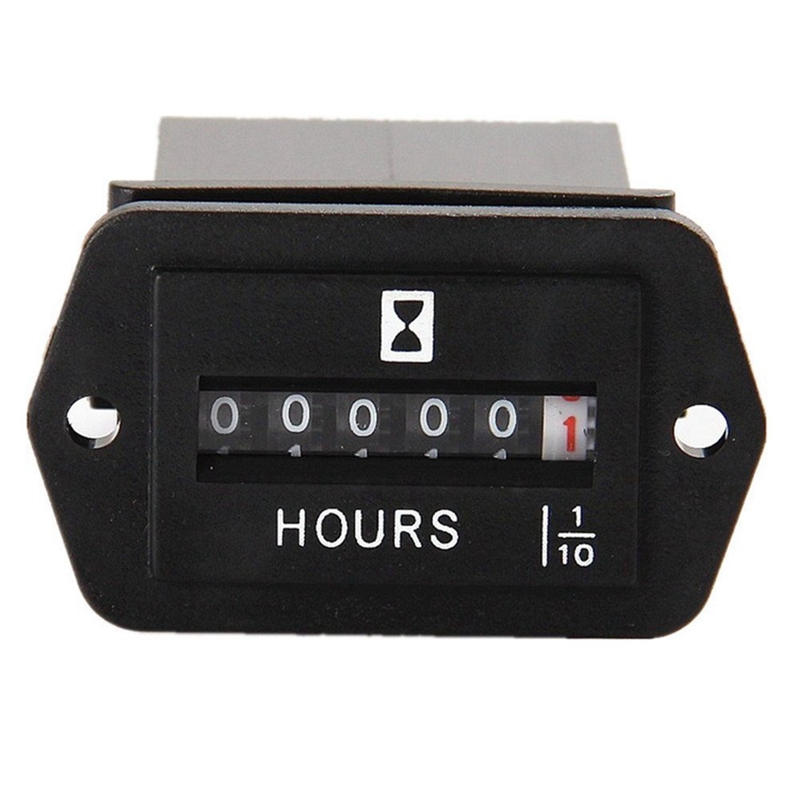 DC 6-80V Mechanical ชั่วโมง-Hourmeter สำหรับเครื่องกำเนิดไฟฟ้าเรือรถยนต์ Motorcross รถบรรทุกรถแทรกเตอร์