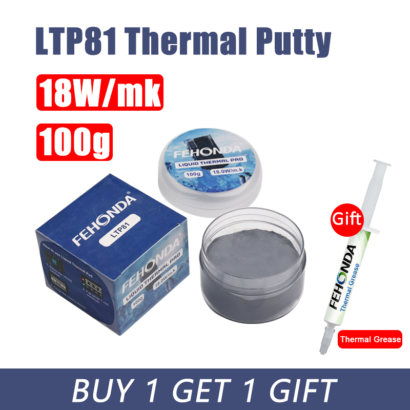 Pâte thermique Fehonda LTP81 18W/mK, gel conducteur thermique haute conductivité, pads thermiques liquides pour MOS, VRM, CPU, GPU, PS4