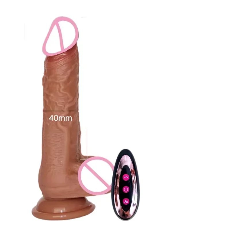 Vibromasseur réaliste rotatif et chauffant, jouet sexuel pour femmes, avec ventouse, stimulateur anal et du point G, pour jeux de couple
