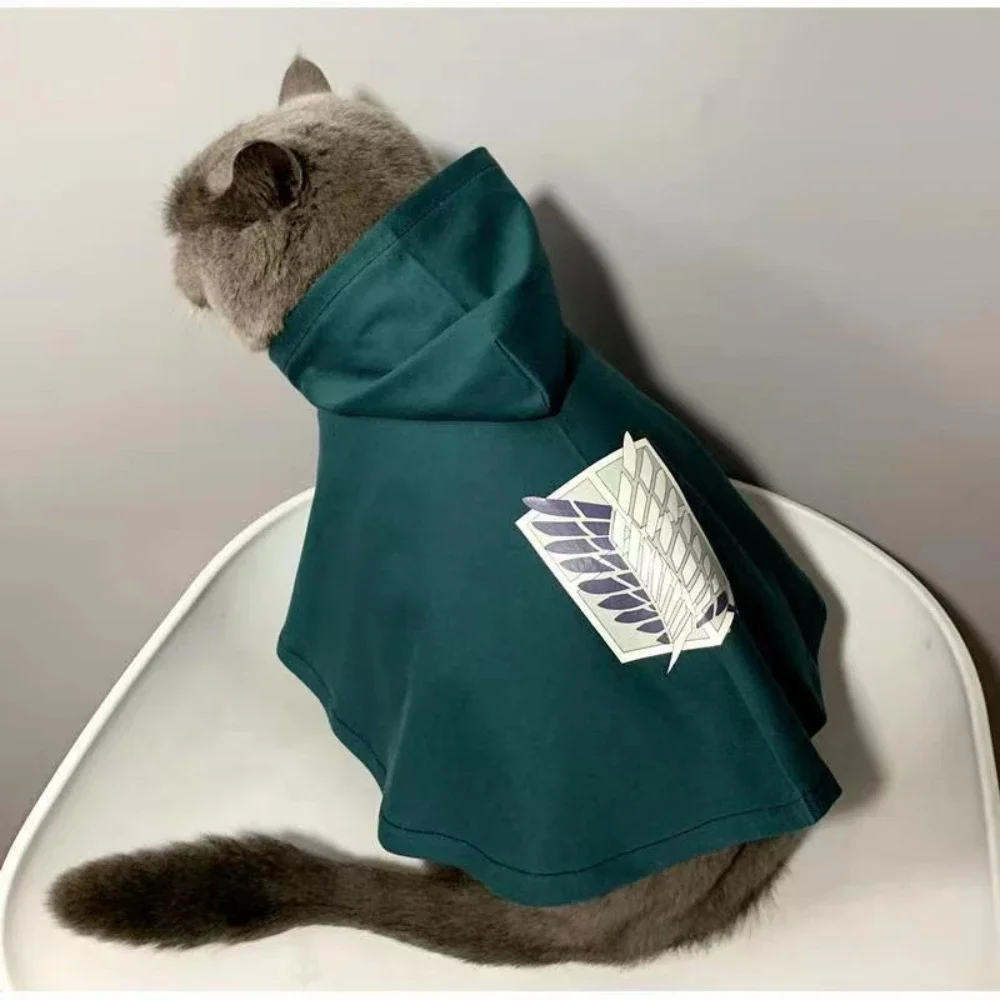 Capa para perro y gato, Navidad, Anime, Halloween, ataque, Titaner, capa para mascota, Shingeki No Kyojin, disfraz de cosplay, accesorios de fotografía, regalos