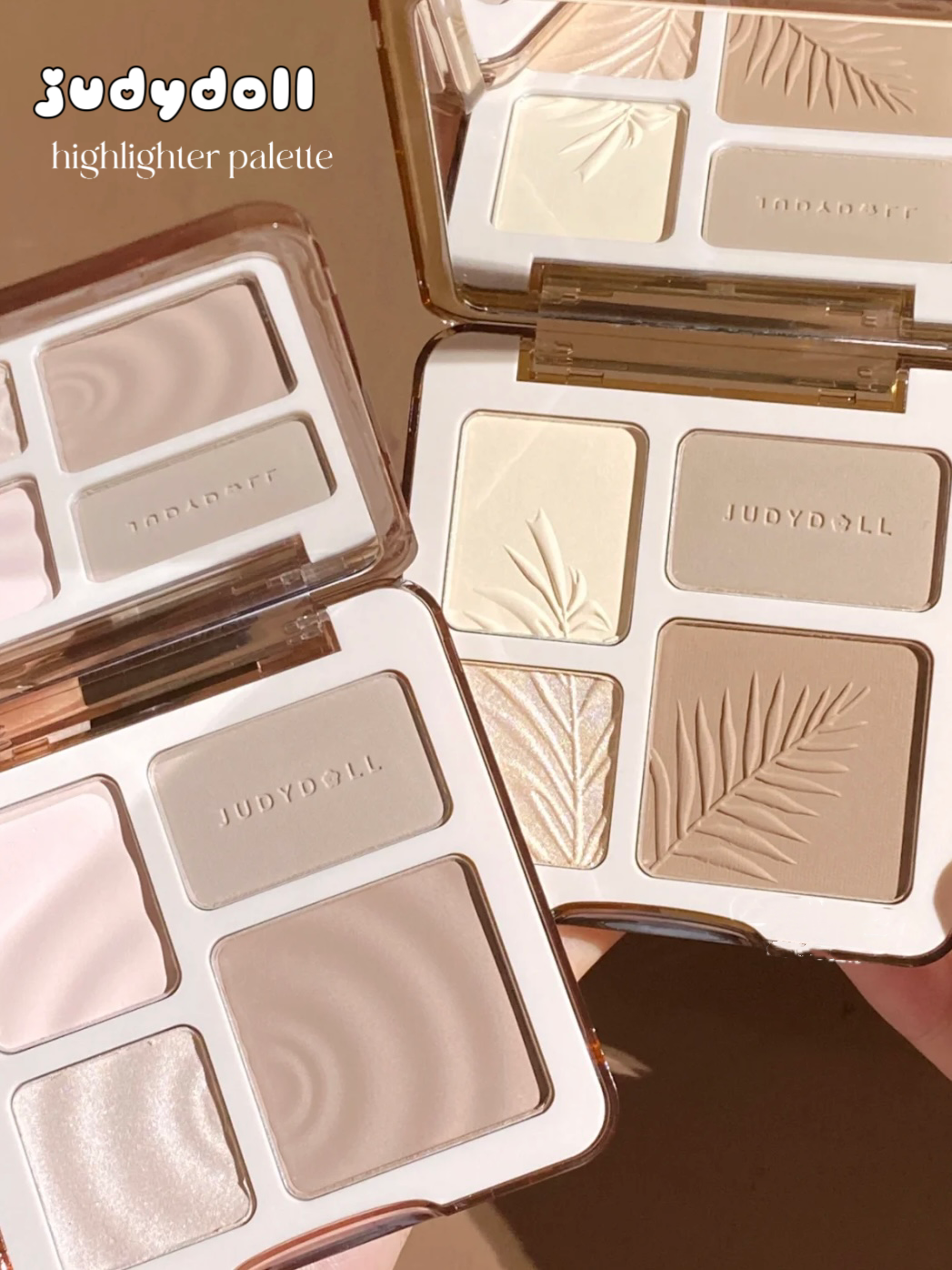 Judydoll Facial Highlighter Make-Up Palet Gezicht Matte Schaduw Blijvende Glow Fleuren Contour Shimmer Poeder 3D Neus Cosmetische