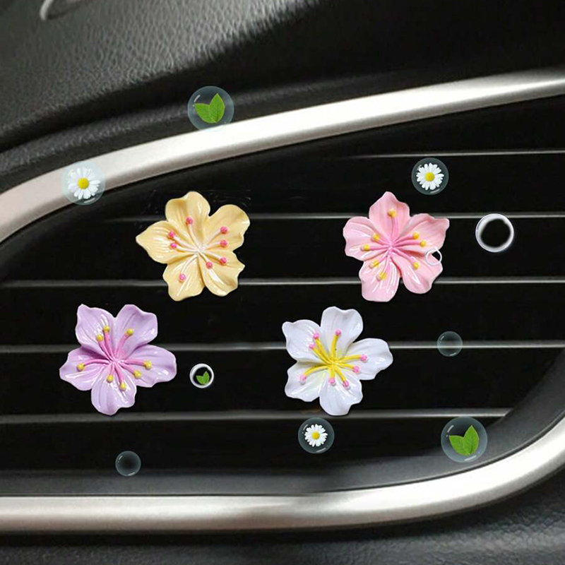 4PCS Sakura Design deodorante per Auto presa d'aria automatica aromaterapia per le donne aroma per Auto accessori per gadget decorativi Auto