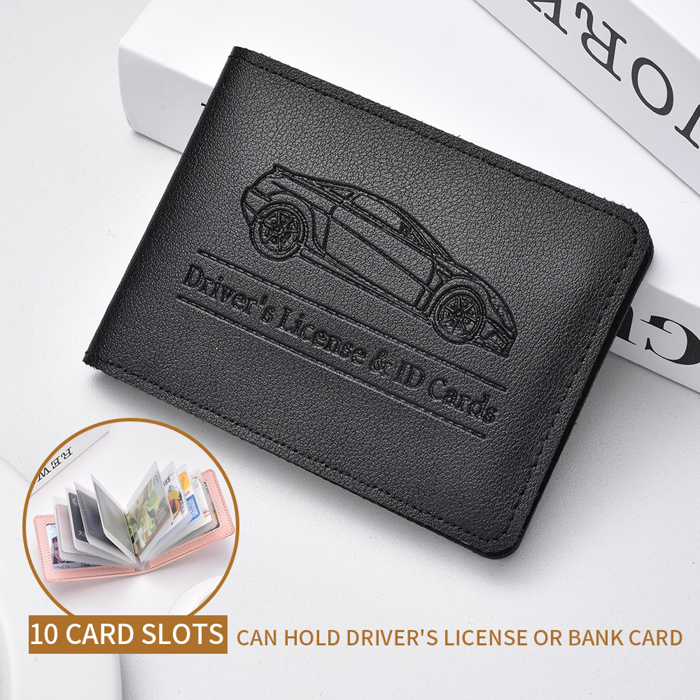 Rijbewijshouder Pu lederen hoes Auto rijbewijs beschermhoes Multifunctionele creditcardtas