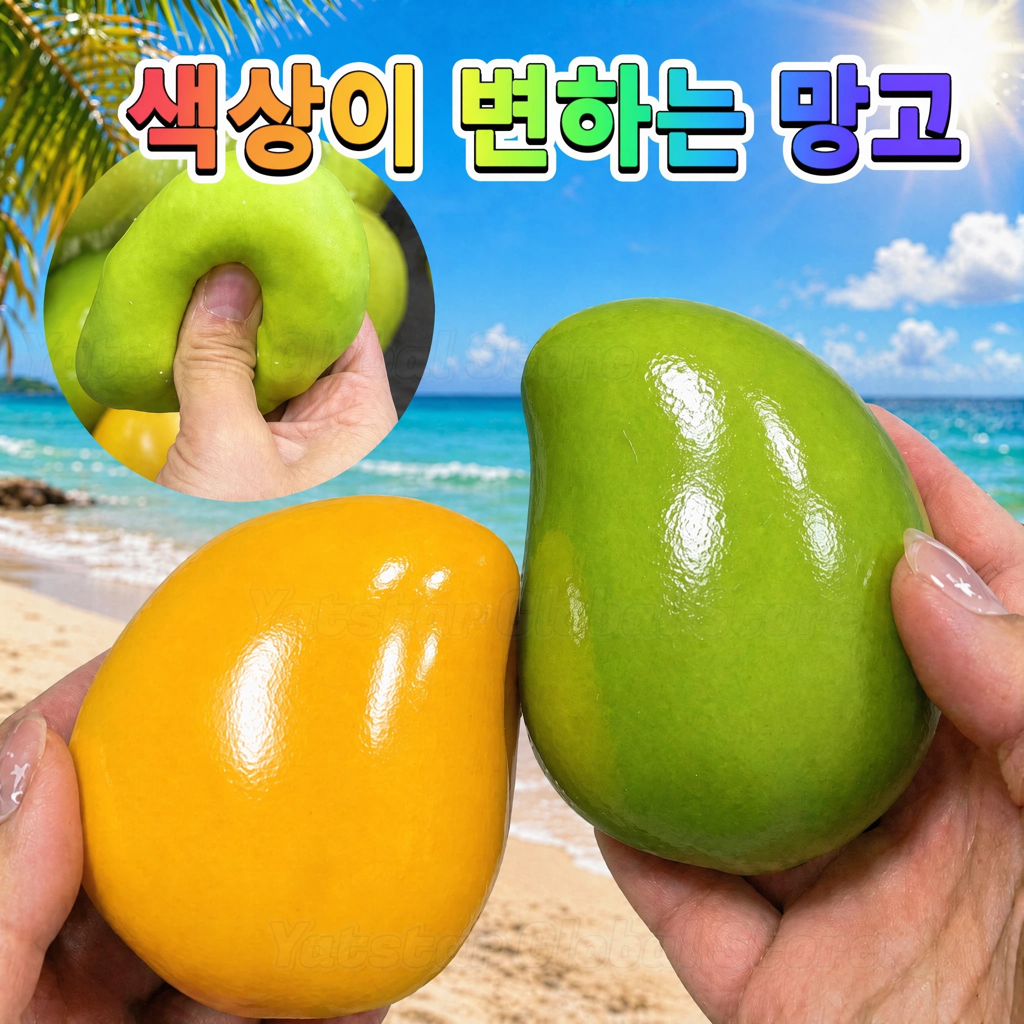2026 Beste Nieuwe Handgemaakte Knapperige Mango Squishy Zachte Stressbal Knisperende Squeeze Fidget Toy Ronde Blokken ASMR Sensorische Decompressie Volwassenen Cadeau