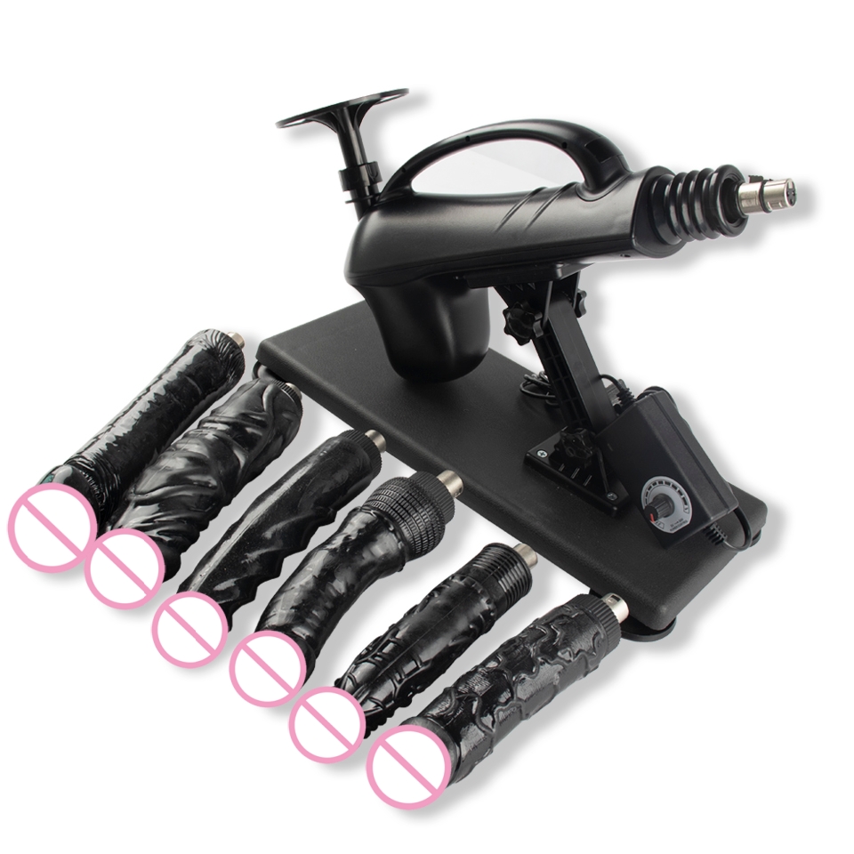 Fredorch máquina sexual de masturbação de nível básico, pistola de bombeamento com vibrador, velocidade ajustável, máquina de amor para brinquedos sexuais femininos e masculinos