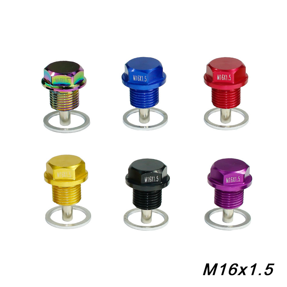 Bouchon de vidange d'huile magnétique M16 x 1.5MM/bouchon de vidange de carter d'huile pour la plupart des BMW, Toyota Scion (véhicules avec filetage 16x1,5)