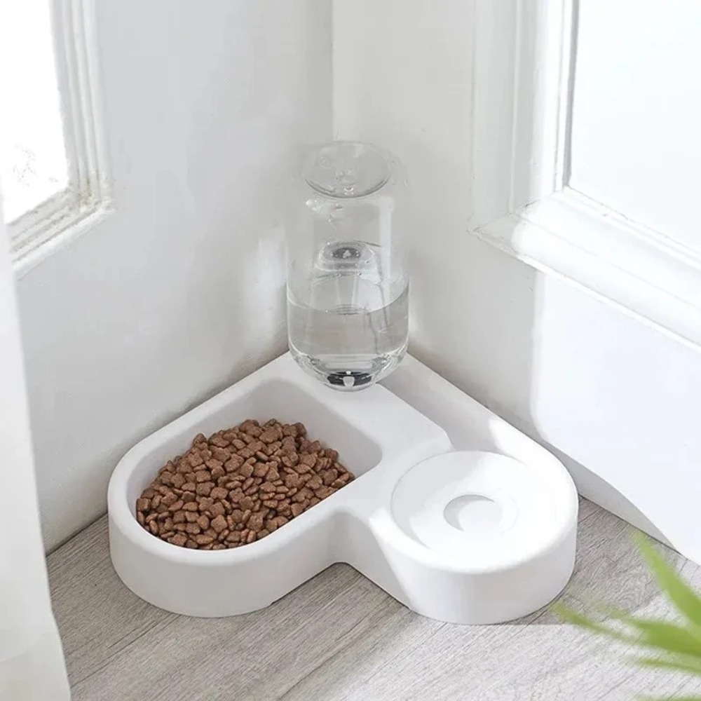 Tigela Dupla para Cães e Gatos - Conjunto de Tigelas para Alimentos e Ração, Tigela de Alimentação para Animais de Estimação Adequada para Gatos e Cães Pequenos