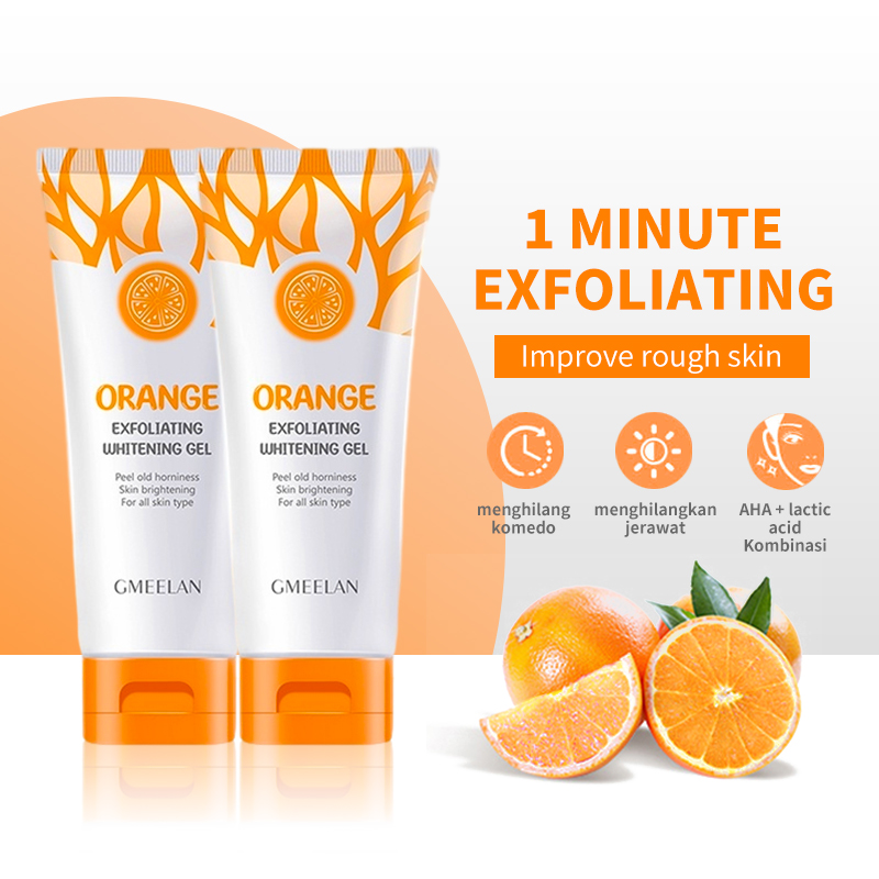 Gel exfoliante de naranja, eliminador de manchas muertas, brillo, exfoliante de reparación suave, blanqueamiento, hidratante, cuidado de la piel coreano, 50g