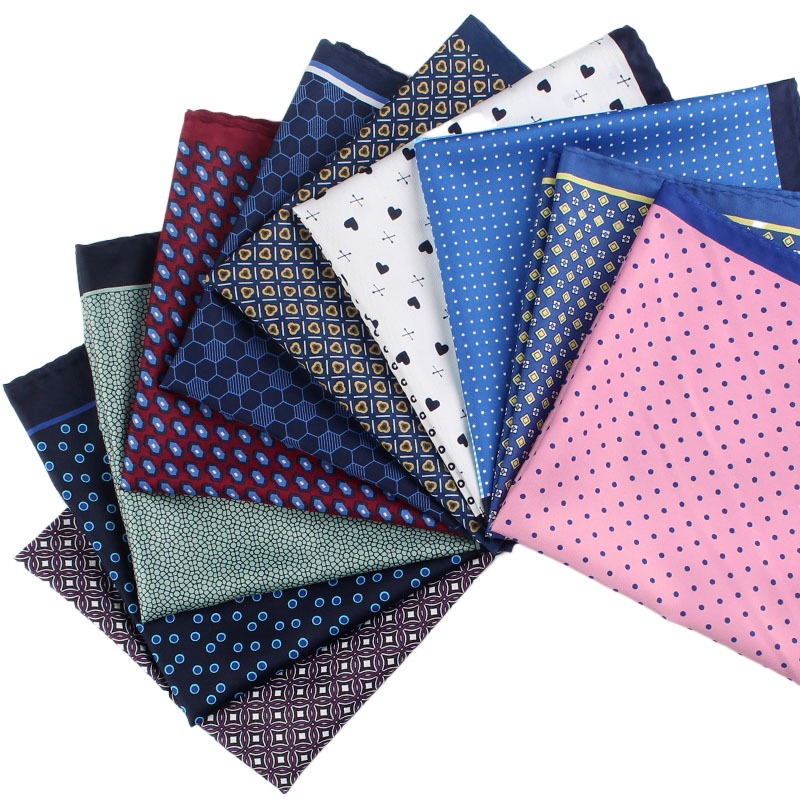 Novo popular 32x32 cm grande lenço homem paisley flor dot bolso quadrado masculino paisley casual hankies para terno masculino