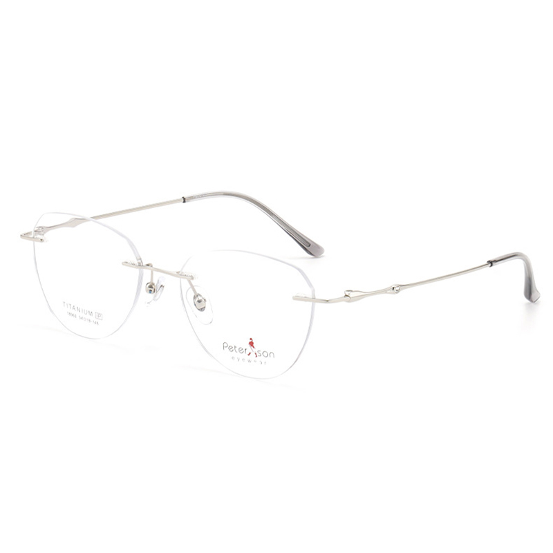 Monturas de Gafas de Titanio Puro sin Aro, Ultraligeras y Delgadas, para Miopía, Elegantes para Mujer, Venta al Por Mayor