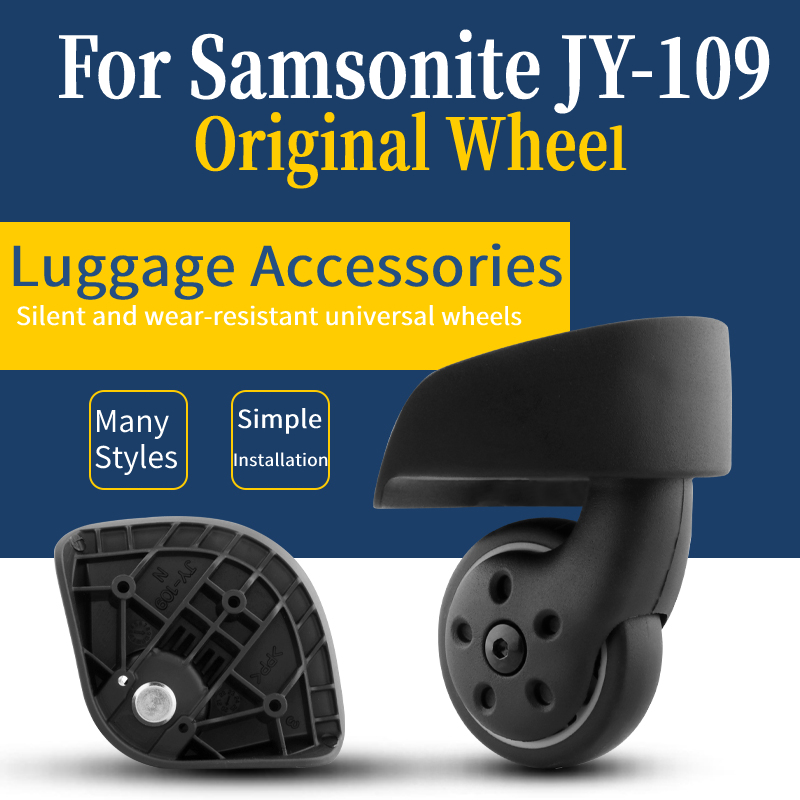 Rodas de Substituição para Malas Samsonite JY-109, Acessórios Universais para Reparo de Malas, Rodas Silenciosas