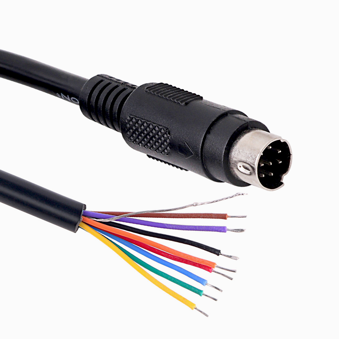 Mini DIN 8-poliger Stecker MD8 auf Kabelendanschluss-Adapterkabel