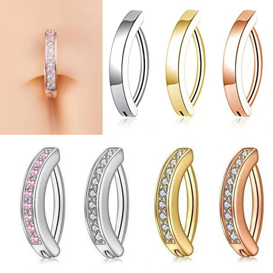 FTCY Piercing de ombligo de acero inoxidable para mujer, Piercing quirúrgico de acero inoxidable para ombligo, joyería para mujer, joyería Sexy para ombligo