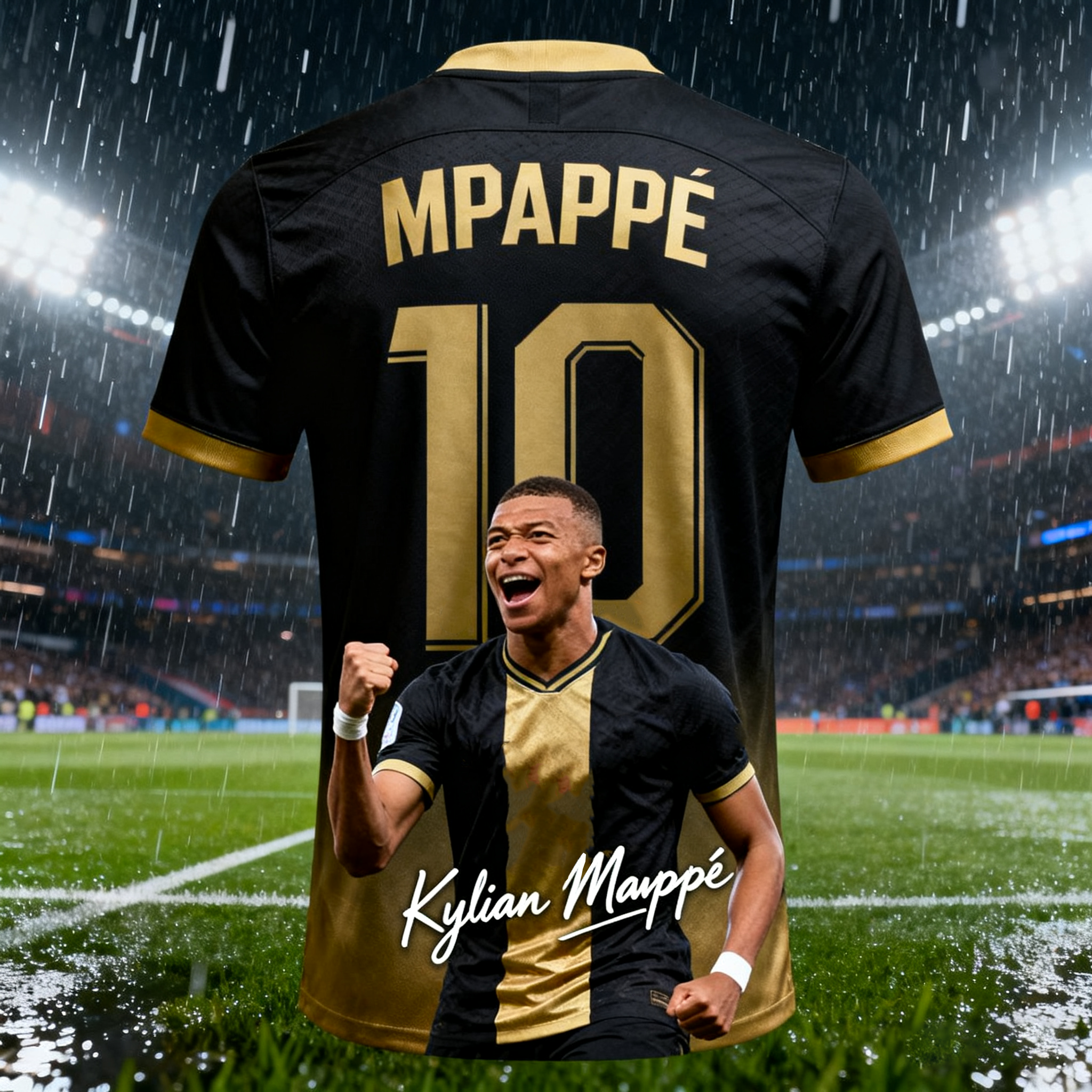 2026 AI MBAPPÉ # Футбольная майка для тренировок Fan Edition 10, идеально подходящая для летних видов спорта и повседневной одежды