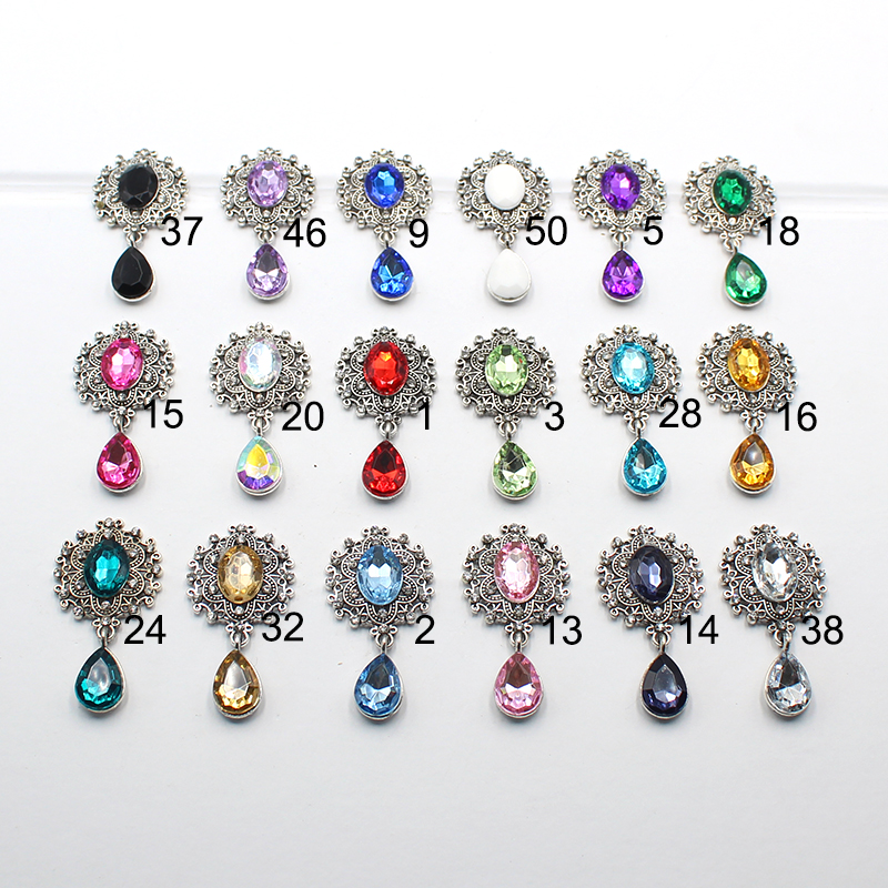 5 pçs 25*46mm retro brilhante strass liga pingente fundo plano diy festivo copo de vinho festa em casa acessórios decorativos criativos