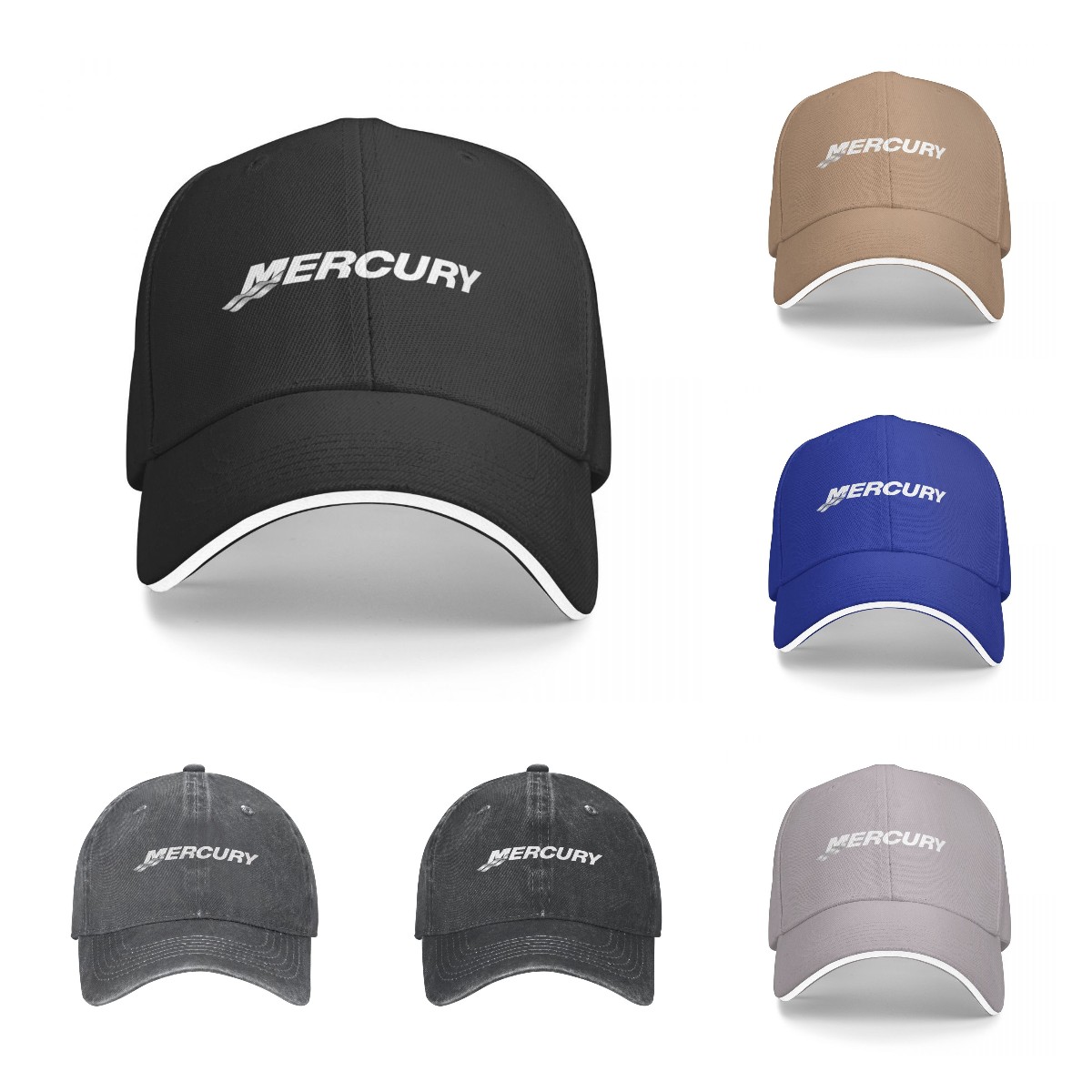 Boné de beisebol masculino Mercury Racing Graphic moda chapéus de sol bonés para homens e mulheres