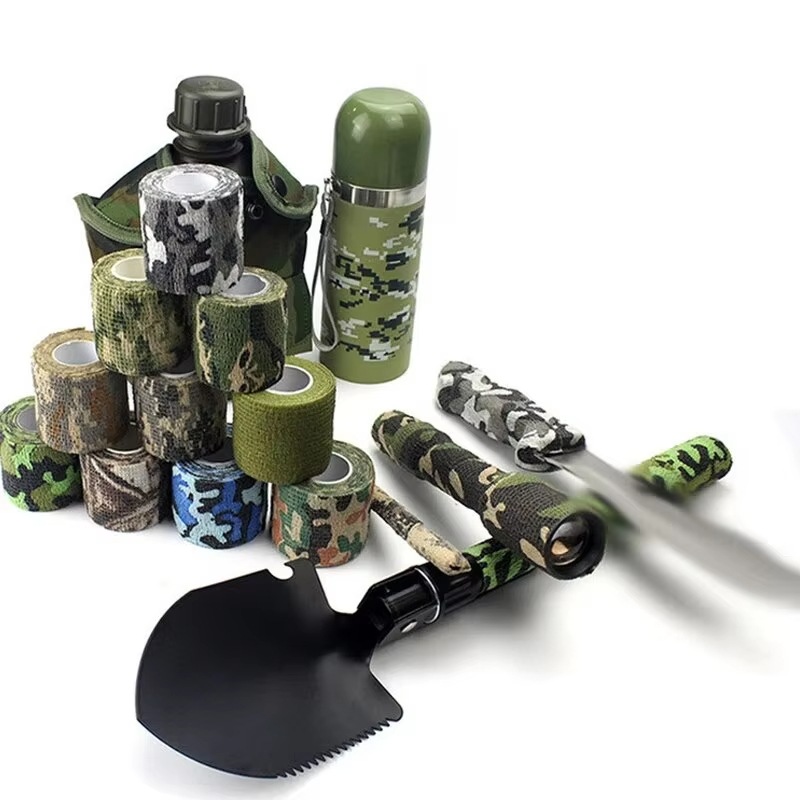 DIZETION Taktisches Teleskop-Vliesstoff für Outdoor-Jagd, Tarnband, Fingerschutz, hohe elastische Bewegung
