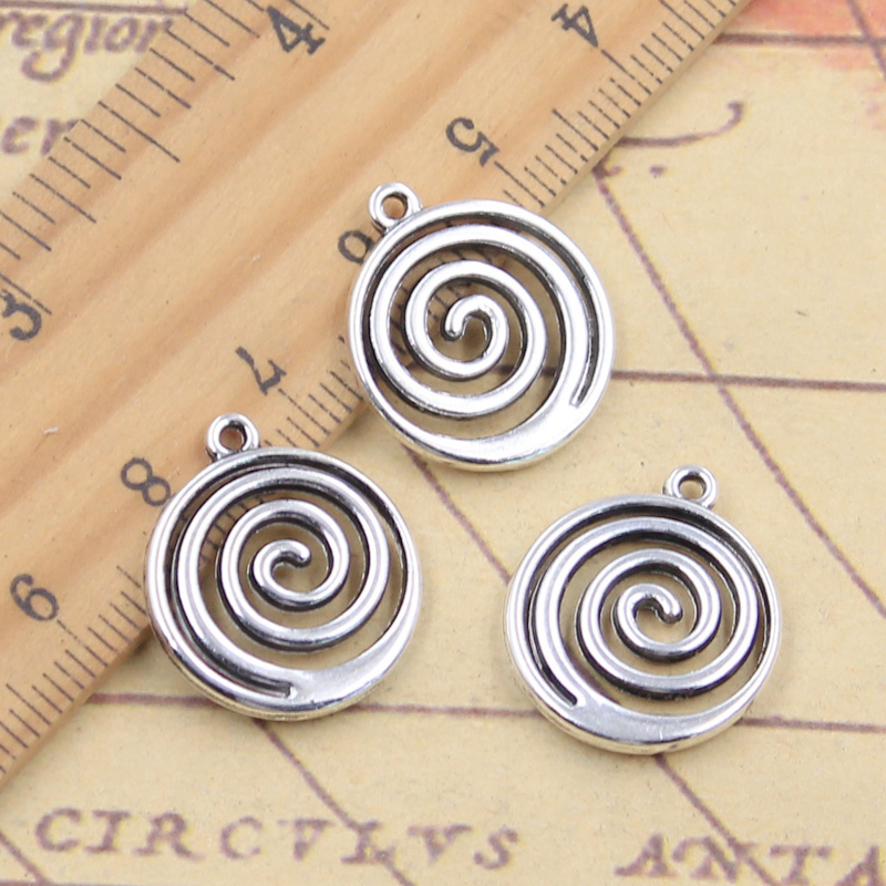 10 pz Pendenti E Ciondoli A Spirale Vite Helix Spire Volution 19x17mm Argento Tibetano Pendenti di Colore Gioielli Antichi Che Fanno FAI DA TE Fatti A Mano mestiere