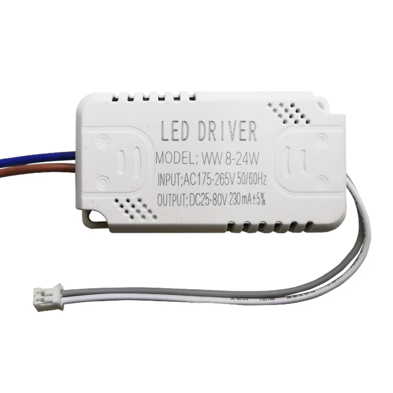 Controlador LED 230mA 8-24w 24-40w 40-60w 60-80w 80-120w 100-150w Controlador de corriente constante LED Fuente de alimentación Transformador LED