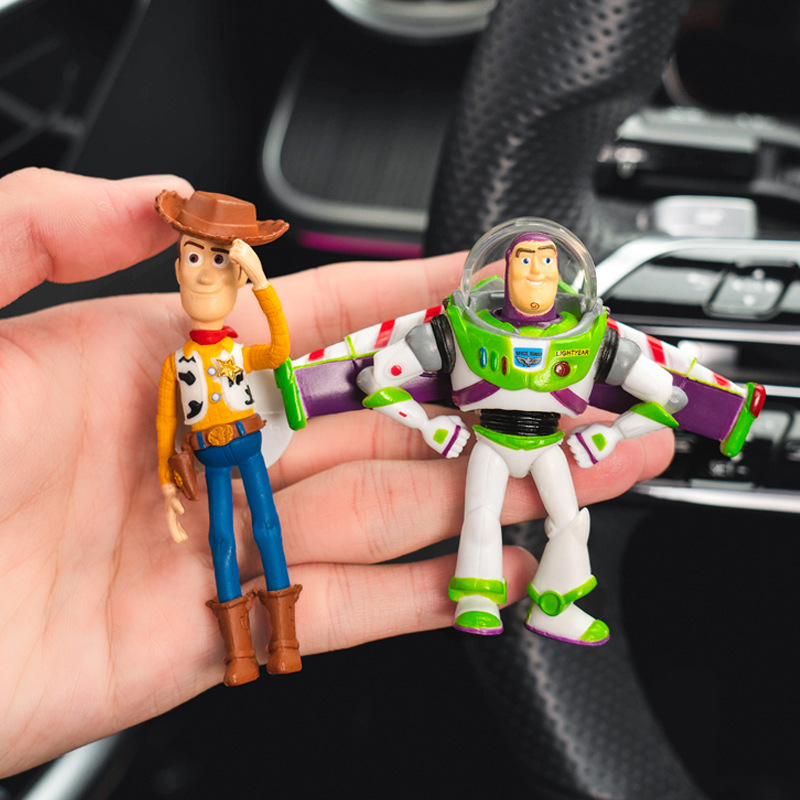 @Toy Story Woody and Buzz Lightyea Car aroma diffuser, cute cartoon perfume holder, air conditioning vent decoration for cars