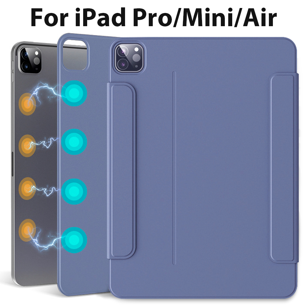 Capa inteligente magnética para ipad 10 10.9 pro 12.9 11 2022 capa, para ipad air4/5 10.9 mini 6 caso anti-dobra de fivela dividida completa