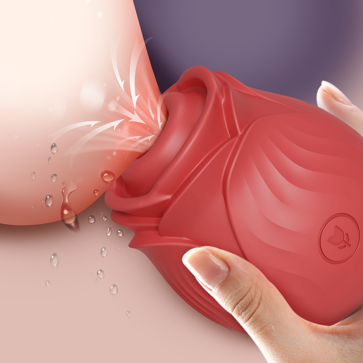 Mainan getar mawar penghisap kuat untuk wanita mainan seks wanita pengisap klit puting Oral Stimulator vakum untuk wanita dewasa