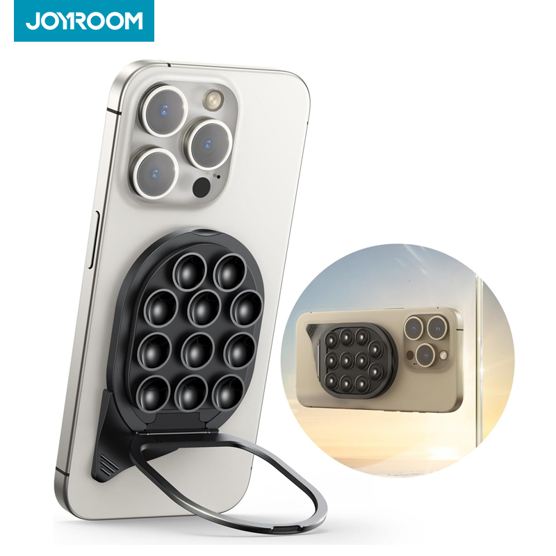 JOYROOM Zuignap Telefoonhouder Sterke magnetische telefoonhouder met trekring Telefoongreep voor iPhone/Samsung/Android JR-ZS418