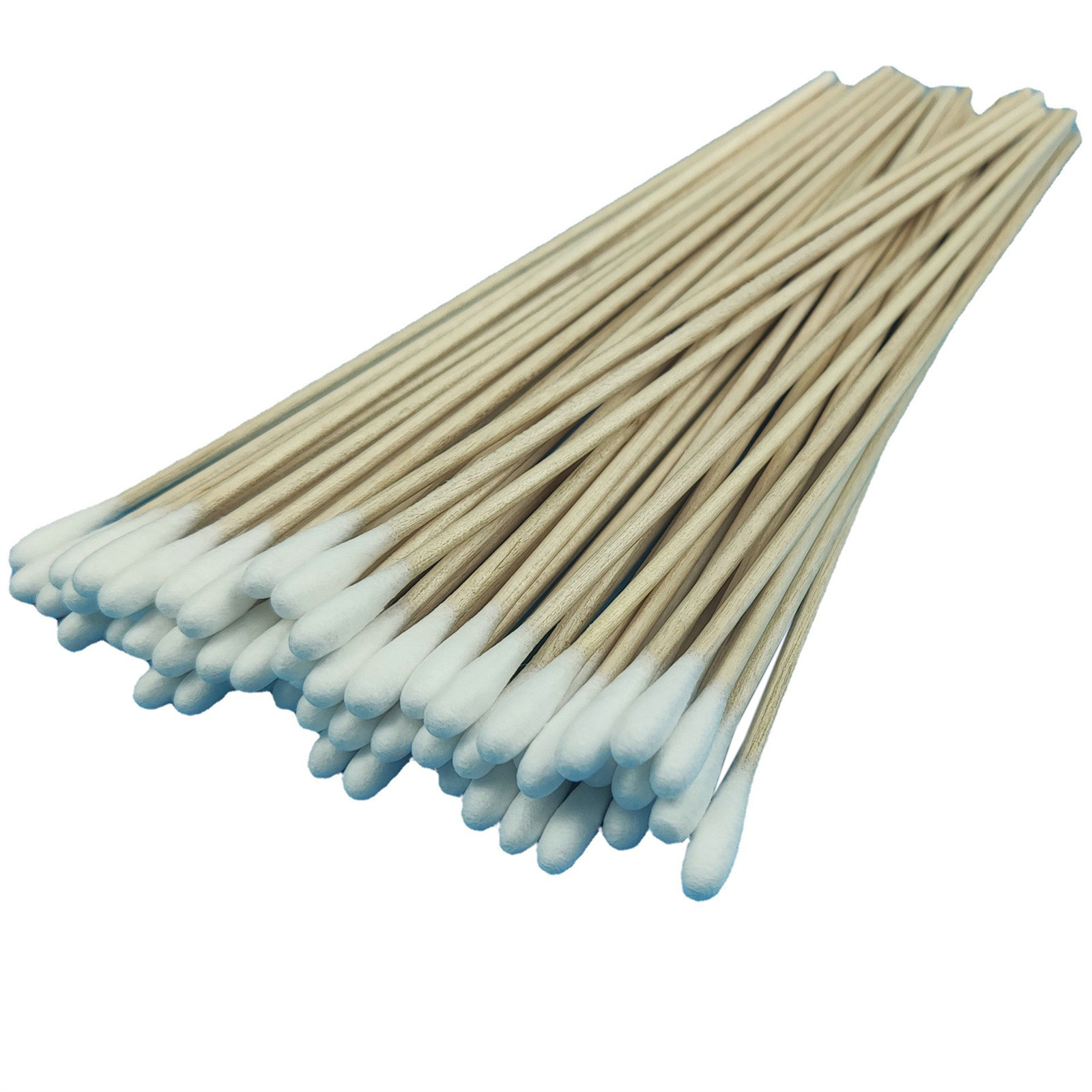 200 Uds hisopo de algodón de madera largo herramientas de extensión de pestañas cuidado médico de los oídos limpieza palos de madera hisopo de algodón cosmético punta de bastoncillos de algodón