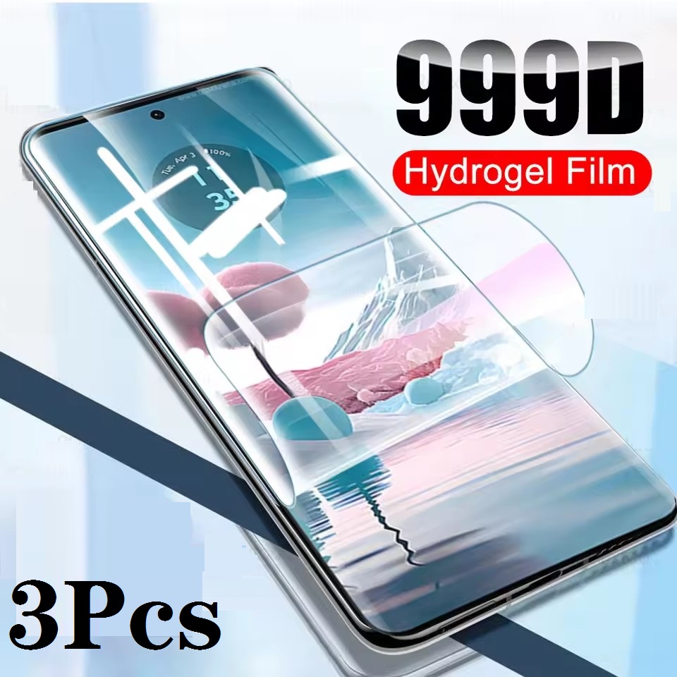 Pellicola idrogel HD da 3 pezzi per protezione schermo Motorola Moto Edge 60 Fusion 5G