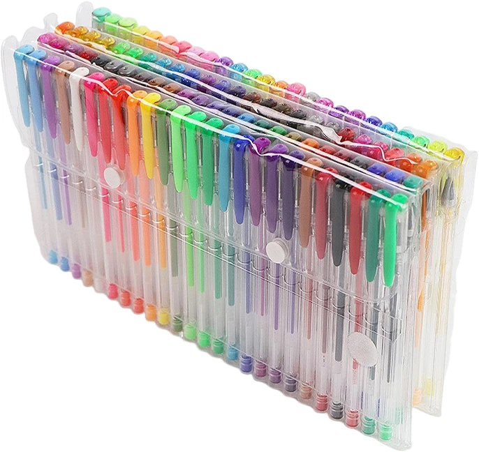 Juego de bolígrafos de Gel de 100/5 Uds., 100 bolígrafos de Gel de colores para libros para colorear, dibujo, garabatos, manualidades, álbumes de recortes, planificador de diario, suministros escolares
